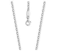 Engelsrufer Ankerkette aus 925er Sterling Silber, 60 cm, rhodiniert, mit Karabinerverschluss