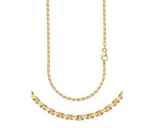 Collierkettchen FIRETTI "Schmuck Geschenk Gold 333 und 585 Armband Kette Ankerkette diamantiert" Gr. 70, gold (gelbgoldfarben), Halsketten, Damen, 70, Gelbgold 585, B: 3mm, Made in Germany, B:3mm (384