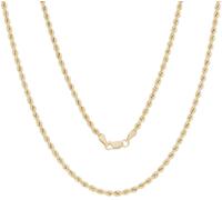 Collierkettchen FIRETTI "Schmuck Geschenk Gold 585 Kordelkettengliederung 3,0 mm breit" Gr. 45, gold (gelbgoldfarben), Halsketten, Damen, 45, Gelbgold 585, B: 3mm, B:3mm (81021262-45) gelbgoldfarben