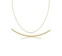 Collierkettchen FIRETTI "Schmuck Geschenk Silber 925 Kugelkettengliederung in mehreren Breiten" Gr. 45, gold (gelbgoldfarben), Halsketten, Damen, 45, Silber 925 (Sterlingsilber), B: 1,5mm, Made in Ger