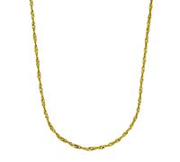 Collierkettchen "Gold 333 Singapurkette 45cm", gelb, FASCINATION BY ELLEN K., Halsketten, Damen, 45cm, Gold, L: 45 B: 1mm, glänzend, B:1mm (214963-0) gelb