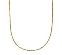 Collierkettchen "Gold 585 Panzerkette mit einer Länge von 38/36cm", gelb, FASCINATION BY ELLEN K., Halsketten, Herren, 36/38cm, Gold, L: 38 B: 1mm, glänzend, Collierkettchen, B:1mm (871967-0)