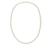 Collierkettchen "Gold 585 Perle weiß 6mm", gelb, FASCINATION BY ELLEN K., Halsketten, Damen, 45cm, Gold, L: 45 B: 6mm, glänzend, B:6mm (46175838-0) gelb