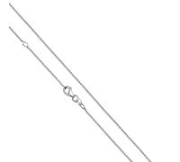 Collierkettchen "Gold 585 weiß Ankerkette 45/42cm", weiß, FASCINATION BY ELLEN K., Halsketten, Damen, 45/42cm, Gold, L: 45 B: 1,1mm, glänzend, B:1,1mm (39730936-0) weiß