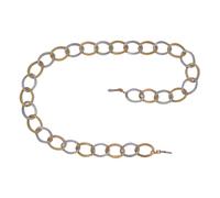 Collierkettchen STEUER "Brillenkette", bunt (mehrfarbig), Halsketten, Damen, 79cm, Metall, L: 79, glitzernd (96309716-0) mehrfarbig