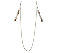 Collierkettchen STEUER "Brillenkette", bunt (mehrfarbig), Halsketten, Damen, 80cm, Metall, L: 80, glänzend (53967000-0) mehrfarbig