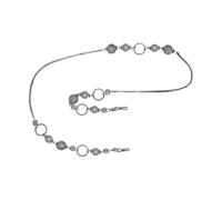 Collierkettchen STEUER "Brillenkette", silber (silbergrau), Halsketten, Damen, 83cm, Metall, L: 83 (94623668-0) silbergrau