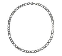 Collierkettchen STEUER "Edelstahl Figaro glanz", silber, Halsketten, Damen, 51,0cm, Edelstahl, L: 51 B: 8mm, glänzend, B:8mm (41360532-0) silber
