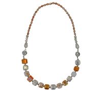 Collierkettchen STEUER "Kette mit Magnetschließe, auch als Armband tragbar", beige (champagner), Halsketten, Damen, 44cm, Metall, L: 44 B: 10mm, glänzend, Collier, B:10mm (56464413-0) champagner