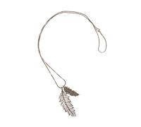 Collierkettchen STEUER "Metall Glänzend 76cm Glasstein grau", weiß, Halsketten, Damen, 76cm, Metall, L: 76 B: 1mm, glänzend, Collierkettchen, B:1mm (98999529-0)