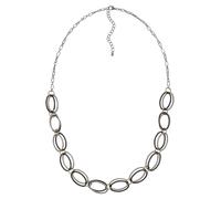 Collierkettchen STEUER "Metall glanz zweifarbig", mehrfarbig, Halsketten, Damen, 84,0cm, Metall, L: 84, glänzend (41562512-0) mehrfarbig