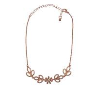 Collierkettchen STEUER "Metall mattiert Glasstein weiß", rosa (rose), Halsketten, Damen, 40,0cm, Metall, L: 40 B: 2mm, matt, B:2mm (25360741-0) rose