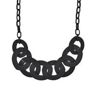 Steuer Modeschmuck Damen Collierkette Metall 50 Matt schwarz 445050012