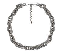 Collierkettchen STEUER "Metallkette rhodiumfarben", silber, Halsketten, Damen, 56cm, Metall, L: 56 B: 16mm, glänzend, B:16mm (50922164-0) silber
