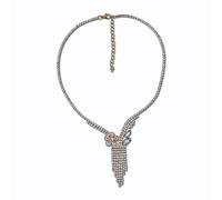 Collierkettchen STEUER "Strasscollier goldfarben", gelb, Halsketten, Damen, 55cm, Metall, L: 55, glänzend (91975257-0) gelb