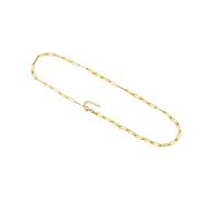 Collierkettchen VIVANCE "375/- Gelbgold Gliederkette glanz 43,5 cm", gelb, Halsketten, Damen, 43,5cm, Gold, L: 43,5 B: 3,5mm, glänzend, B:3,5mm (41677262-0) gelb