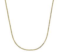 Collierkettchen VIVANCE "375 Gold Ankerkette 45cm", gelb, Halsketten, Damen, 45cm, Gold, L: 45 B: 2mm, glänzend, Halskette Ketten ohne Anhänger, B:2mm (11085547-0) gelb