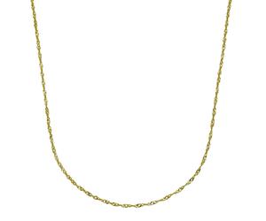 Collierkettchen VIVANCE "585 Gold Singapurkette 45cm", gelb, Halsketten, Damen, 45cm, Gold, L: 45 B: 1mm, glänzend, Goldkette Ketten ohne Anhänger, B:1mm (37234346-0) gelb