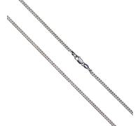 Collierkettchen VIVANCE "925 Silber Panzerkette diamantiert", weiß, Halsketten, Damen, 45cm, Silber 925 (Sterlingsilber), L: 45 B: 3mm, glänzend, B:3mm (24858422-0) weiß