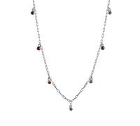 Collierkettchen VIVANCE "925-Sterling Silber rhodiniert", weiß, Halsketten, Damen, 42+5cm, Silber 925 (Sterlingsilber), L: 47, glänzend (85447853-0) weiß