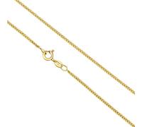 Collierkettchen VIVANCE "925 Sterling Silber vergoldet Panzerkette 42 cm", gelb, Halsketten, Damen, 42cm, Silber 925 (Sterlingsilber), L: 42 B: 1,8mm, glänzend, B:1,8mm (36090012-0) gelb