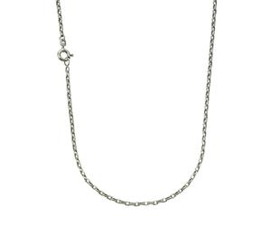 Collierkettchen ZEEME "925 Silber Ankerkette 45cm", weiß, Halsketten, Damen, 45cm, Silber 925 (Sterlingsilber), L: 45 B: 2mm, glänzend, B:2mm (510651-0) weiß