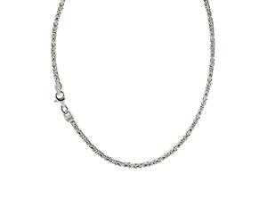 Collierkettchen ZEEME "Silber 925 poliert Königskette 2,2mm breit", weiß, Halsketten, Damen, 45cm, Silber 925 (Sterlingsilber), L: 45 B: 2,2mm, glänzend, B:2,2mm (98501145-0) weiß