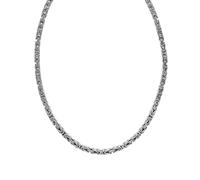 Collierkettchen ZEEME "Silber 925 poliert Königskette 4mm breit", weiß, Halsketten, Herren, 45cm, Silber 925 (Sterlingsilber), L: 45 B: 4mm, glänzend, Collierkettchen, B:4mm (37398114-0)