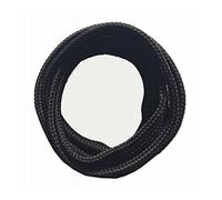 Collonil 1 Paar Schnürsenkel - flach - 9 mm breit Längen + Rema Metallschlüsselring Ø 2 cm (150 cm, Schwarz)