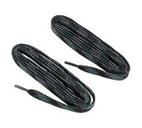 Collonil 1 Paar Schnürsenkel - flach Outdoor - 10 mm breit Längen (180 cm, Schwarz/Grau/Grün)