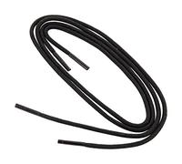 Collonil 1 Paar Schnürsenkel - rund - dünn - Ø 2,0 mm Länge + Rema Metallschlüsselring Ø 2 cm n (100 cm, Schwarz)