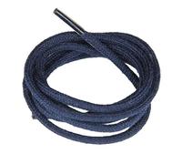 Collonil 1 Paar Schnürsenkel - rund - dünn - Ø 2,0 mm Länge + Rema Metallschlüsselring Ø 2 cm n (120 cm, Marineblau)