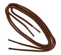 Collonil 1 Paar Schnürsenkel - rund - dünn - Ø 2,0 mm Länge + Rema Metallschlüsselring Ø 2 cm n (60 cm, Mittelbraun)