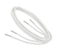 Collonil 1 Paar Schnürsenkel - rund - dünn - Ø 2,0 mm Länge + Rema Metallschlüsselring Ø 2 cm n (60 cm, Weiss)