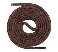 Collonil 1 Paar Schnürsenkel - rund - dünn - Ø 2,0 mm Länge + Rema Metallschlüsselring Ø 2 cm n (75 cm, Hellbraun)