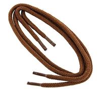 Collonil 1 Paar Schnürsenkel - rund - dünn - Ø 2,0 mm Länge + Rema Metallschlüsselring Ø 2 cm n (90 cm, Mittelbraun)