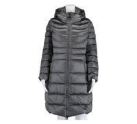 Colmar Daunenmantel in changierender Optik mit Krageneinsatz und fester Kapuze dunkelgrau Damen, Größe 42