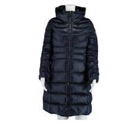 Colmar Daunenmantel in changierender Optik mit Krageneinsatz und fester Kapuze navyblau Damen, Größe 44