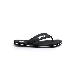 Colmar Herren-Hausschuhe Flip Flop Plain aus Stoff, schwarz, lässig, für alle Gelegenheiten, Frühling-Sommer 2022, Schwarz , 45 EU