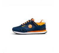 Colmar Unisex Travis Sport Colors Zapatillas, DK Denim-ORANGE-Yellow, 46 EU