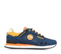 Colmar Unisex Travis Sport Colors Zapatillas, DK Denim-ORANGE-Yellow, 42 EU