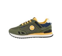 Colmar Unisex Travis Sport Colors Zapatillas, M Green-Yellow-DK Denim, 45 EU