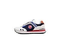 Colmar Unisex Travis Sport DUAL Zapatillas, White-Navy-RED, 42 EU