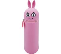 Colop MARKY C169880 - Federmäppchen im Emoji-Desgin, weiches und strapazierfähiges Silikon, Mäppchen für Stifte, Schlampermäppchen, Stiftehalter, rosa