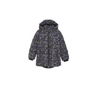 Color Kids COJacket Kinder Mädchen Steppjacke Jacke Winterjacke mit Reißverschluss Kapuze gemustert Regular fit, Farbe:Phantom (1919), Größe:104