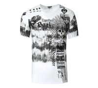 Color Tie Dye Batik T-Shirt mit Front-Print XL