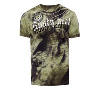 Color Tie Dye Batik T-Shirt mit Logo-Print XL