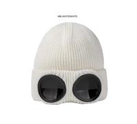 (Color02)Unisex Winter Knitted Woolly Chunky Beanie Hat Warm Goggle Cap Beanie Ski Hat