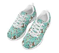 Coloranimal Athletic Sports Fashion Sneakers Nette Krankenschwester Bär Gedruckt Outdoor Gehen Leicht Gehen Lace-up Flache Schuhe Schuhe EU Größe 40
