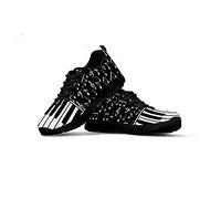 Coloranimal Black Outdoor Sport Laufen Jogging Turnschuhe Athletic Trainer Air Mesh Leichte Flats Musiknoten mit Klaviertastatur Muster Unisex Flats EU Größe 40